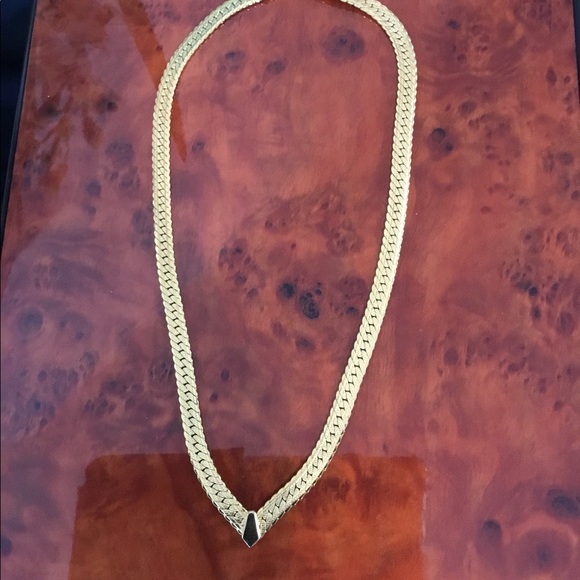 VTG Napier Herringbone V Necklace - Picture 4 of 6